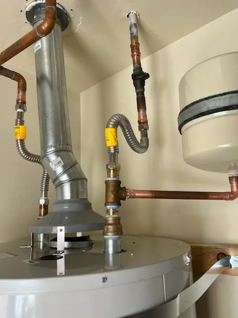 Water heater installation and plumbing repair in Eads